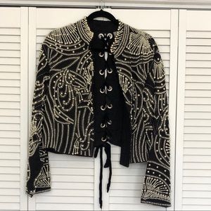 Asos Pearl Beaded Jacket